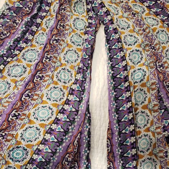 NWT: Anthropologie RAGA Wide Leg Boho Print Pants Size Small - Picture 5 of 7